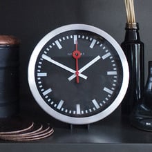 19cm NeXtime Station Stripe Table & Wall Clock